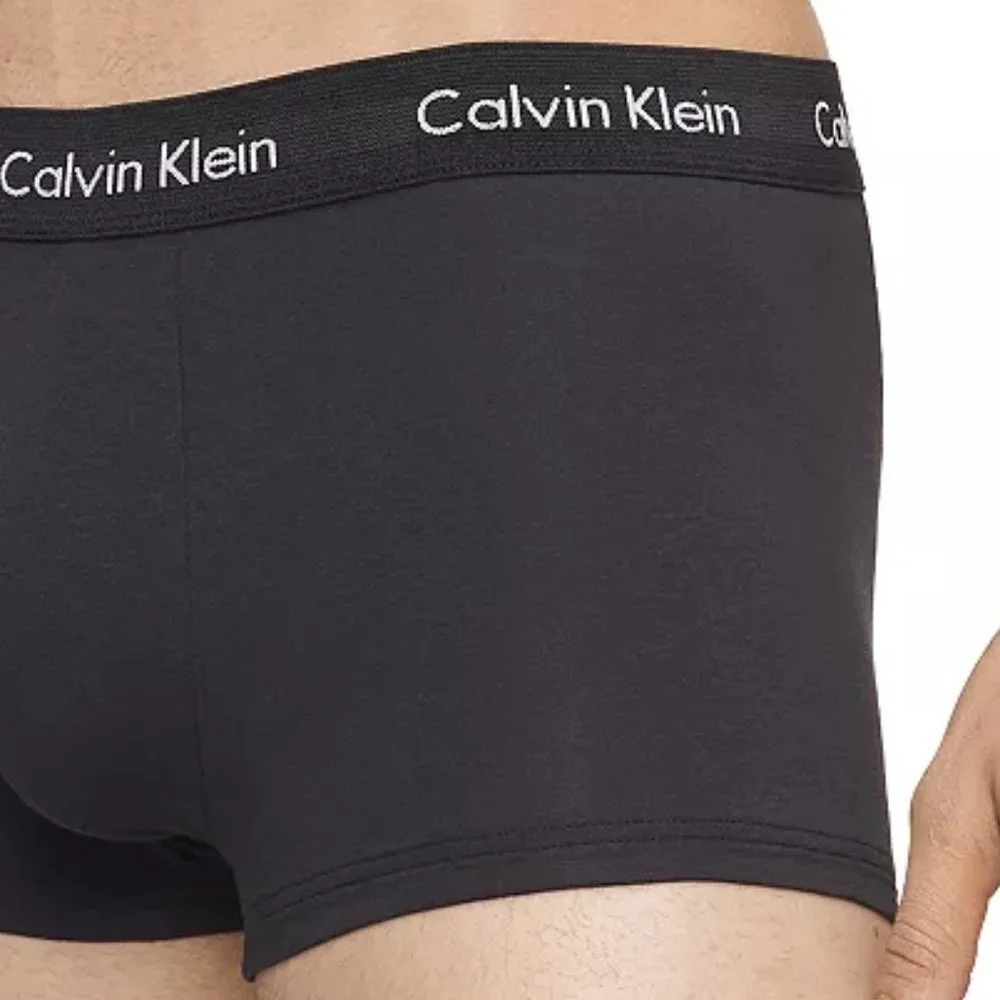 Calvin Klein Low-Rise Cotton Stretch Black Trunks XXL NWT